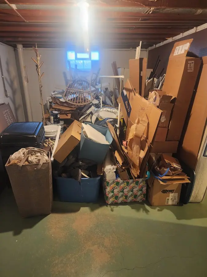 Roll-off dumpster container at job site for Yard Waste Dumpster Rental in Parkwood